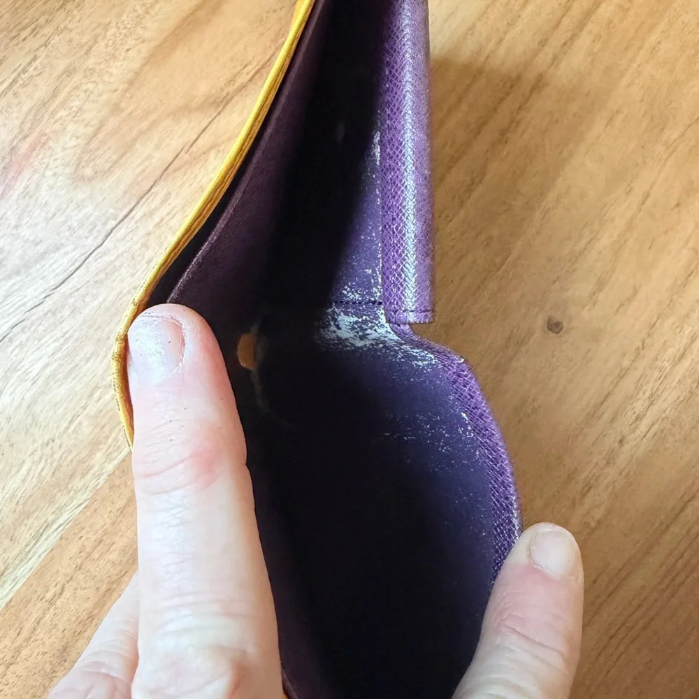 Louis Vuitton Yellow Epi Leather Wallet